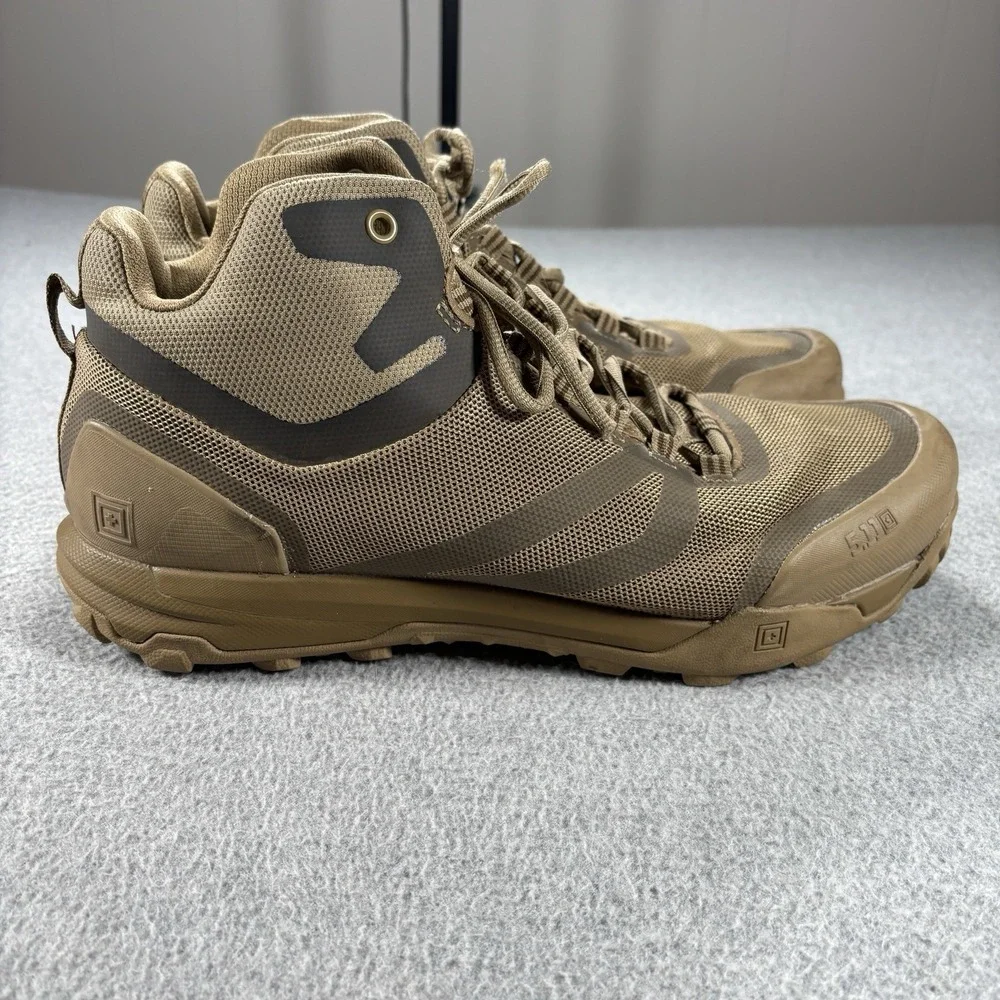 5.11 Tactical A/T Mid Boot 120 Coyote-R Hiking All Terrain Size 13